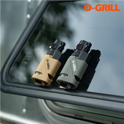 O-Grill GJ-200 安全防風打火機 沙綠2入組 保固18個月 點火器 露營 野炊