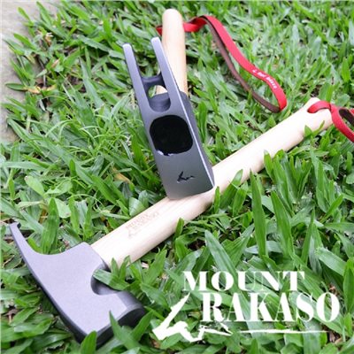 MOUNT RAKASO 超強鍛造露營營槌 霧灰/黑銀 F3 營槌 露營 槌頭