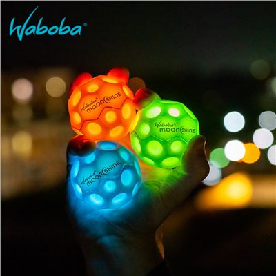 瑞典 WABOBA MoonShine 發光月球彈 露營 玩具 戶外 彈力球