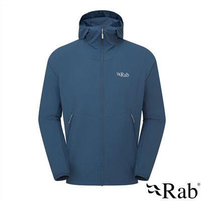 英國 RAB Borealis Hoody 連帽夾克 男款 暴風藍 QWS76 運動 登山 外套