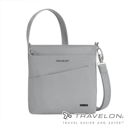 Travelon 美國 Roam防盜斜背包-聯名款 TL-43675A 冰河藍 隨身斜背包 防盜包