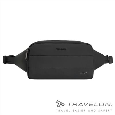 Travelon 美國 Roam防盜斜背包-聯名款 TL-43678A 黑色 隨身斜背包 防盜包