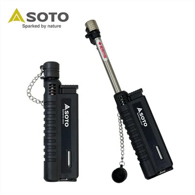 SOTO 伸縮防風點火器 黑色 ST-480CBKEXP 點火器 打火機 野炊 烤肉 防風打火機