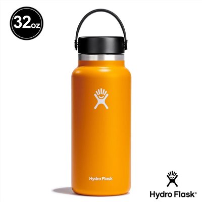 Hydro Flask 32oz/946ml 寬口提環保溫瓶 海星橘 保冷 保溫瓶 水壺 登山 露營