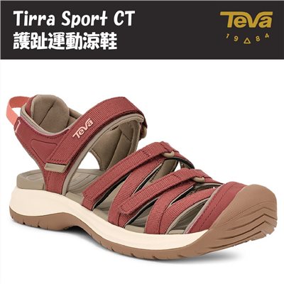 TEVA 女 Tirra Sport CT 護指運動涼鞋 桃花心木紅 TV1166310MAH 健走鞋