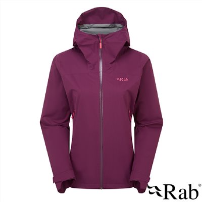 英國 RAB Downpour Light Jacket Wmns 輕量防風防水連帽外套 女款 桑葚紫 QWG91 雨衣
