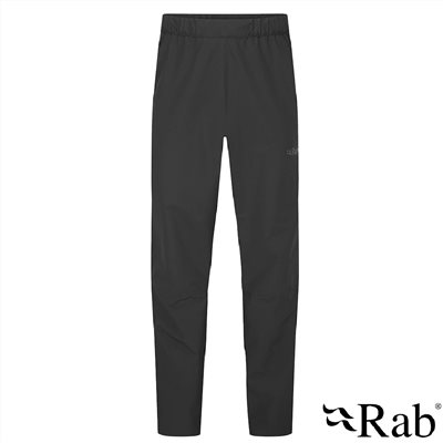 英國 RAB Downpour Pants 透氣防水長褲 男款 黑 QWI27 登山 露營 健行 雨褲