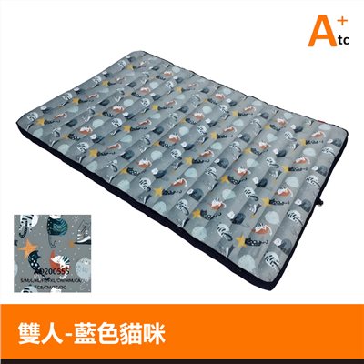 ATC TPU組合充氣床墊 雙人睡墊 粉色貓咪 攜帶式 TPU床墊 睡墊 露營 -複製