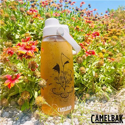 CAMELBAK 1000ml 離島記憶-飛翔綻放 運動水瓶 晶透白 台灣限定 水壺