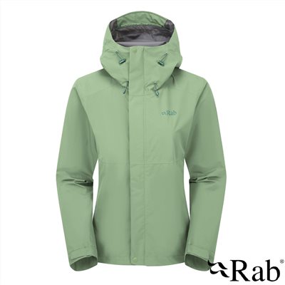 英國 RAB Downpour Jacket 防風防水連帽外套 女款 無花果綠 QWI07 雨衣 登山