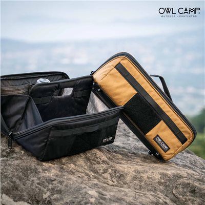 OWL CAMP X-Pac山型營釘袋 黑色 收納袋 露營 萬用袋 裝備袋