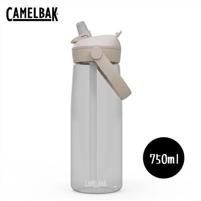 CAMELBAK 750ml Flip Straw多水吸管水瓶RENEW 晶透白
