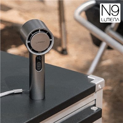 N9 LUMENA JET ULTRA 充電式涼感手持風扇 鈦灰 露營 小風扇 手持