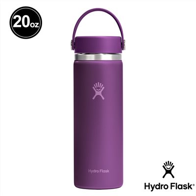 Hydro Flask 20oz/592ml 寬口提環保溫瓶 紫薔薇 保冷 保溫瓶 水壺 登山 露營