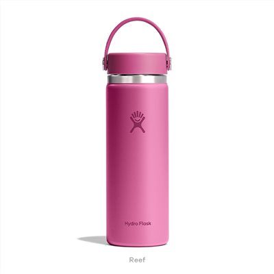 Hydro Flask 20oz/592ml 寬口提環保溫瓶 珊瑚礁紅 保冷 保溫瓶 水壺 登山 露營
