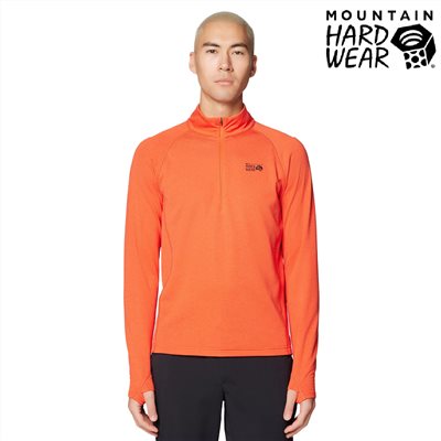 Mountain Hardwear 立領半拉鍊長袖重磅羊毛衫 男款 樣貌紅 2128951 保暖