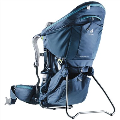 Deuter Kid Comfort Pro 12+10L 輕量網架式減震透氣嬰兒背架背包 3620321 深藍