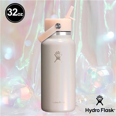 Hydro Flask 32oz/946ml Glimmer 寬口吸管保溫瓶 奶油黃 水瓶 登山 保冰
