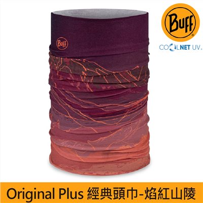 BUFF 經典頭巾 Plus 焰紅山陵136844-653 魔術頭巾 夏季吸濕排汗防曬頭巾