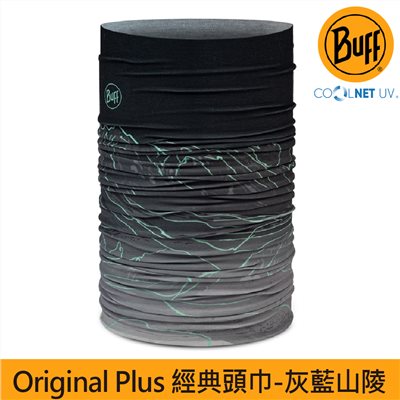 BUFF 經典頭巾 Plus 灰藍山陵136844-937 魔術頭巾 夏季吸濕排汗防曬頭巾