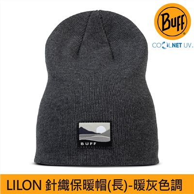 BUFF LILON 針織保暖帽(長) 暖灰色調 BFL134477-930 針織帽 運動 登山 毛帽 抗UV