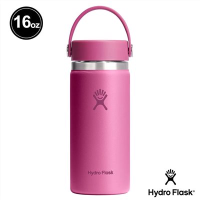 Hydro Flask 16oz/473ml 寬口提環保溫瓶 珊瑚礁紅 保冷 保溫瓶 水壺 登山 露營